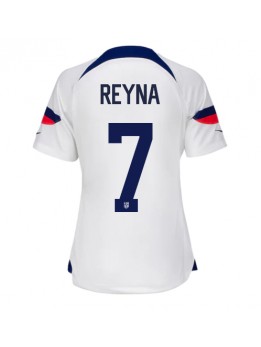 Vereinigte Staaten Giovanni Reyna #7 Heimtrikot für Frauen WM 2022 Kurzarm